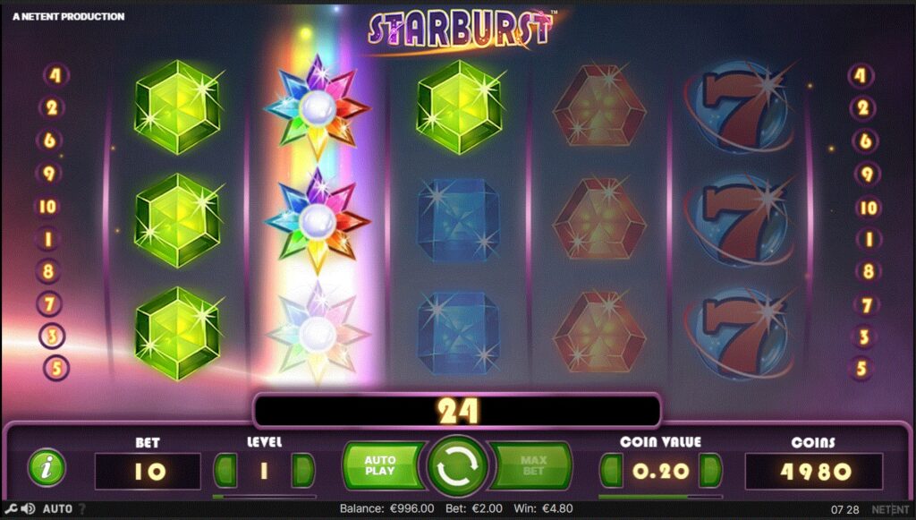 Starburst hedelmäpeli